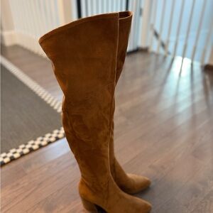 Marc Fisher Brown Over-the-Knee Boots